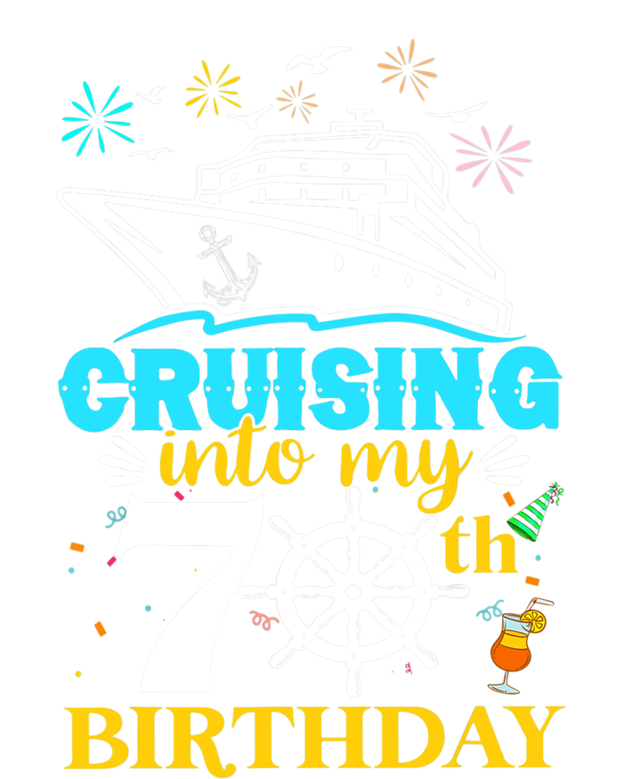 Cruising Into My 70th Birthday 70 Year Old Cruise Birthday Kids Hoodie