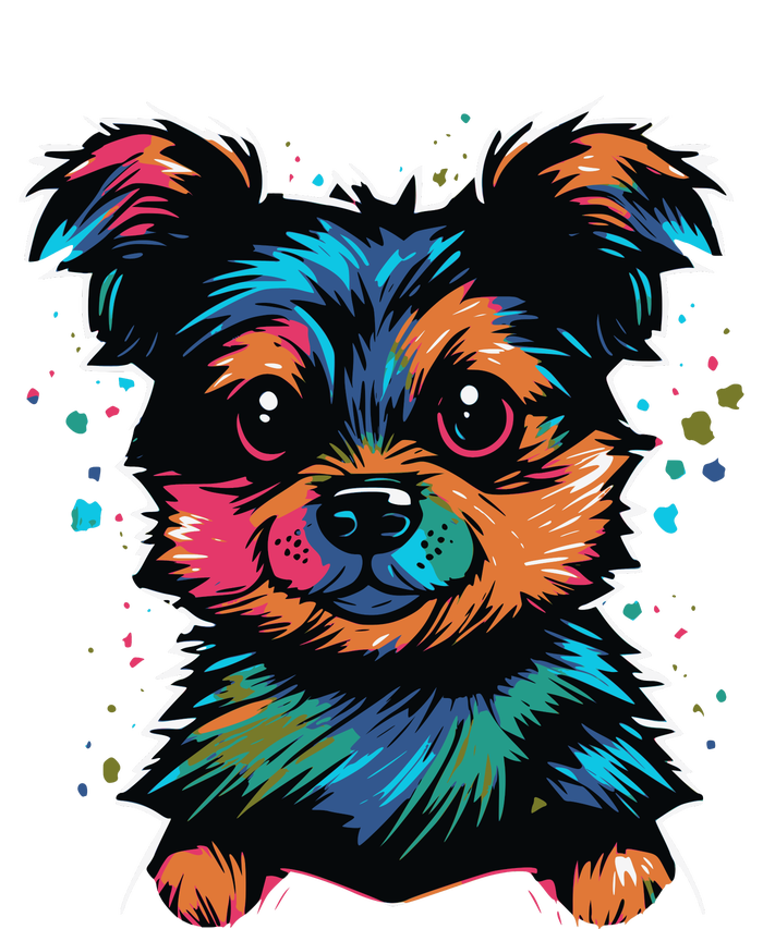 Cute Colorful Yorkshire Terrier Puppy T-Shirt