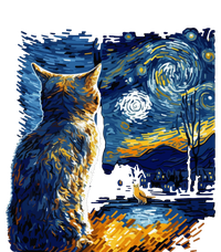 Majestic Starry Night Cat T-Shirt