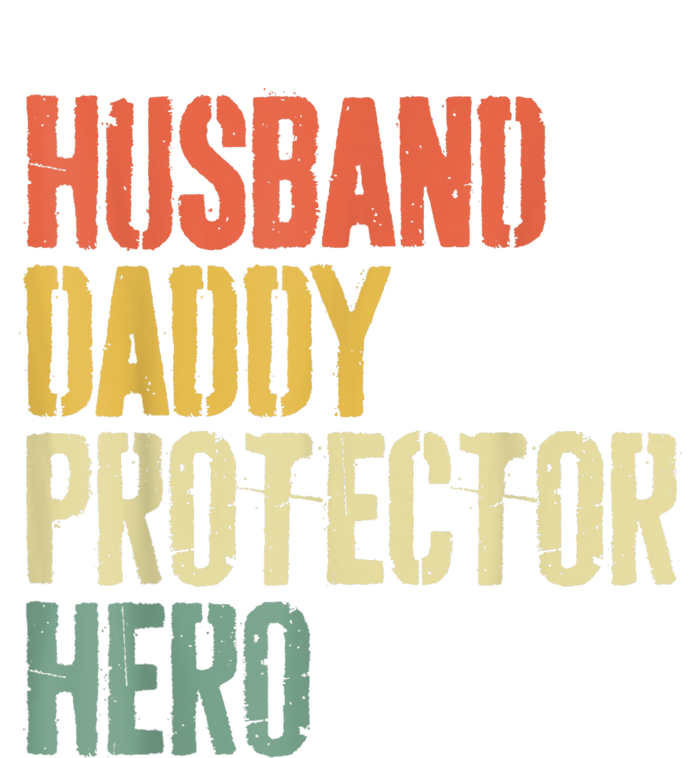 Men Husband Daddy Protector Hero Fathers Day Tie-Dye Long Sleeve Shirt