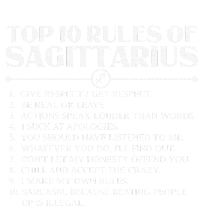 Horoscope Symbols Astrology Sign Top 10 Rules Of Sagittarius Kids Sweatshirt