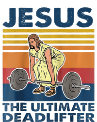 Jesus The Ultimate Deadlifter Funny Vintage Gym Christian Raglan Baseball Cooling Performance Crew T-Shirt