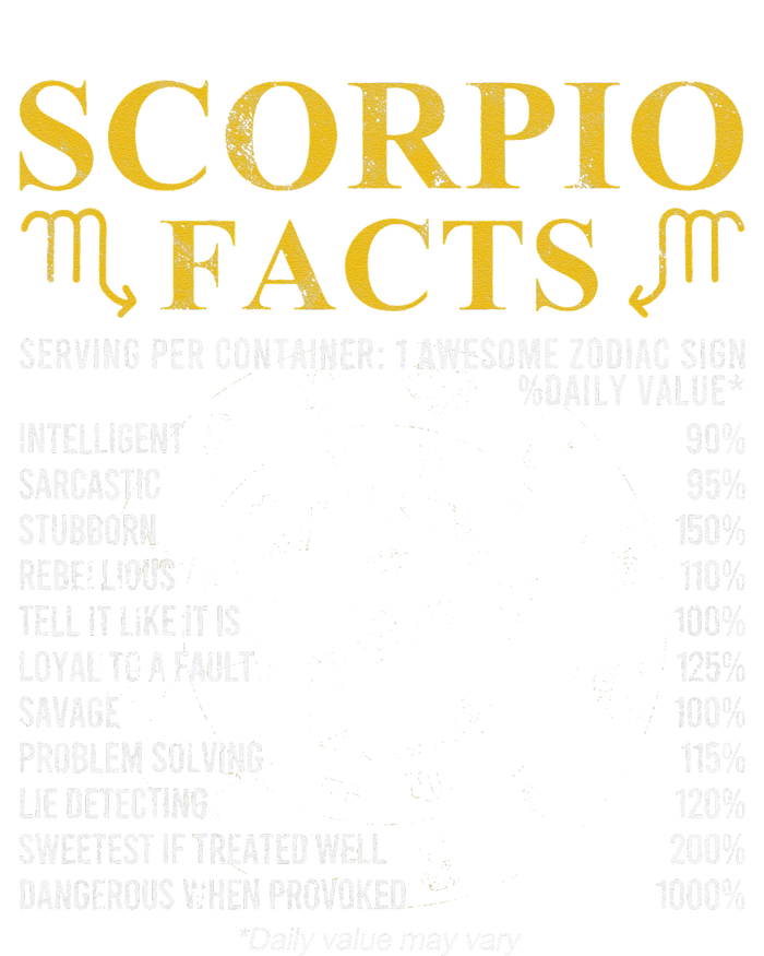 Scorpio Facts Horoscope Birthday Celebrant T-Shirt