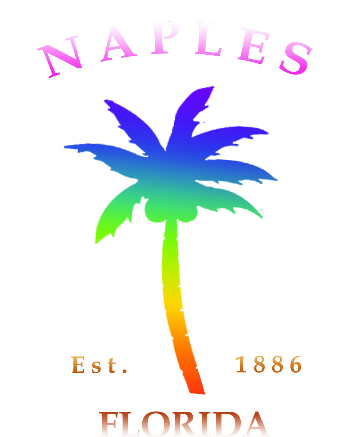 Retro Cool Original Naples Florida Beach Palm Tree Gift T-Shirt