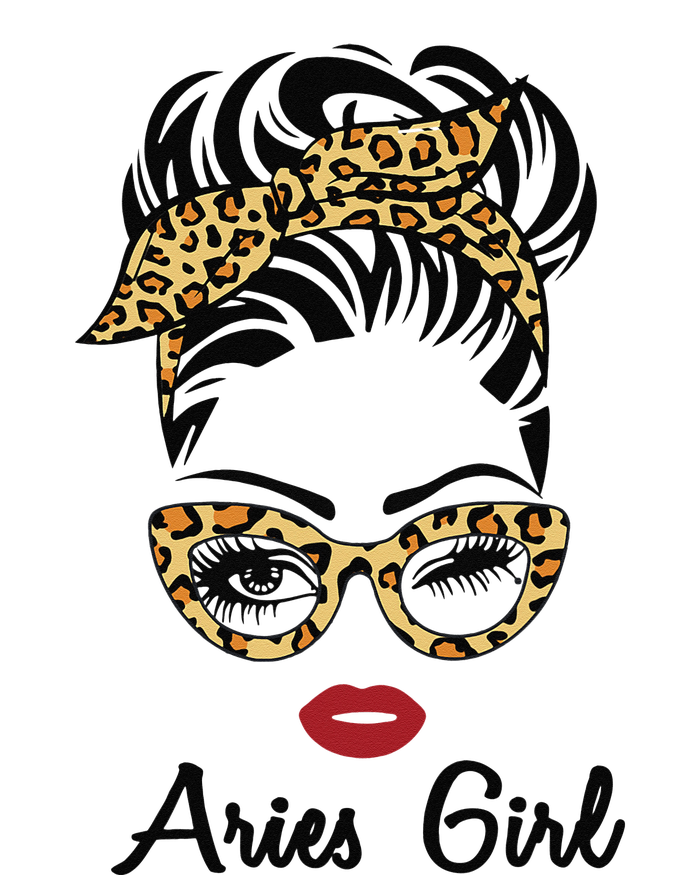 Aries Woman Face Leopard Bandana Wink Eye Long Sleeve Shirt