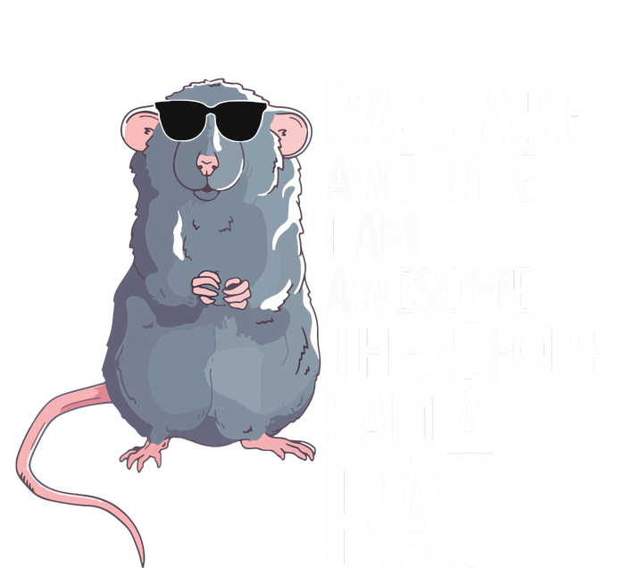 Rats Are Awesome Funny Rat Lover Apparel Tie Dye Hoodie