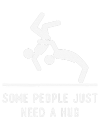 Some People Just Need A Hug Sarcastic Stick Figure Flexfit Unipanel Trucker Cap