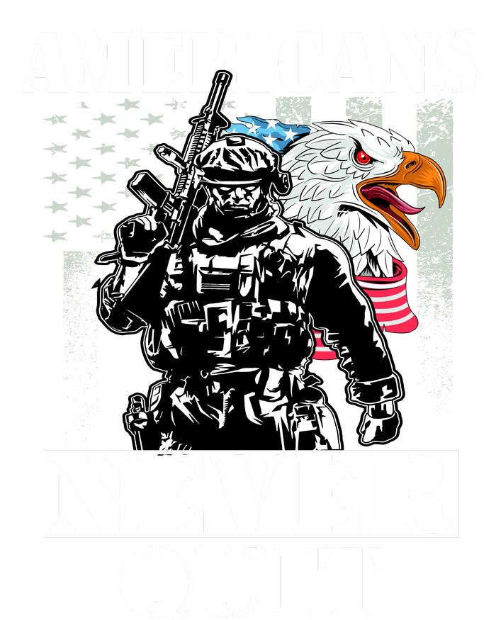 Americans Never Quit Veteran T-Shirt