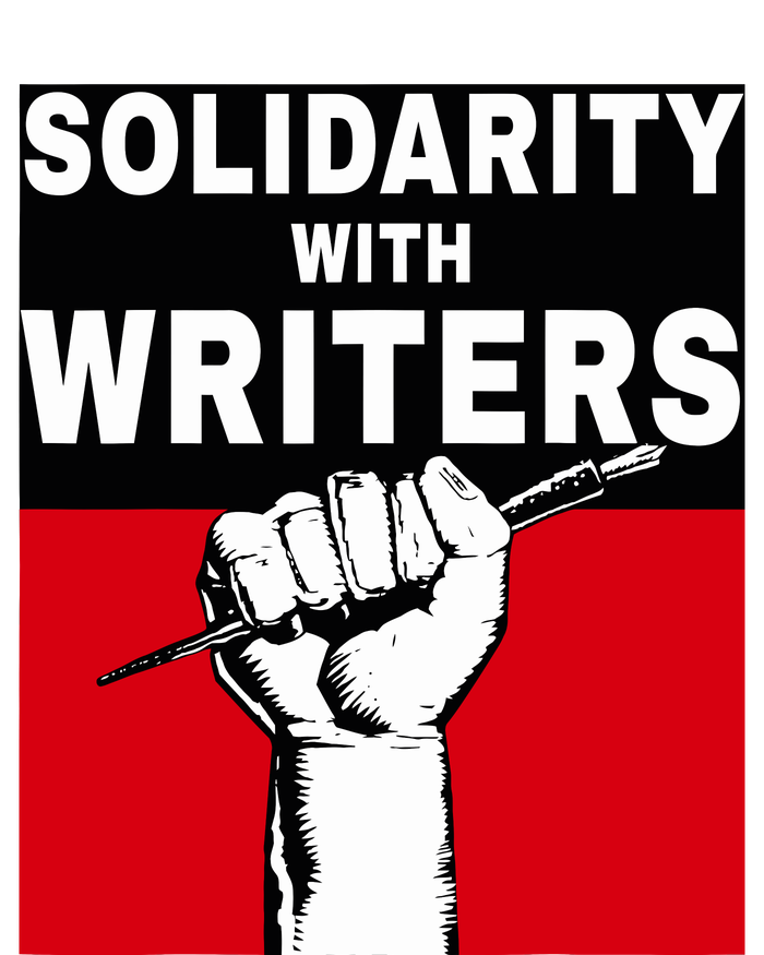 Solidarity With Writers Guild Of America On Strike Full Zip Hoodie