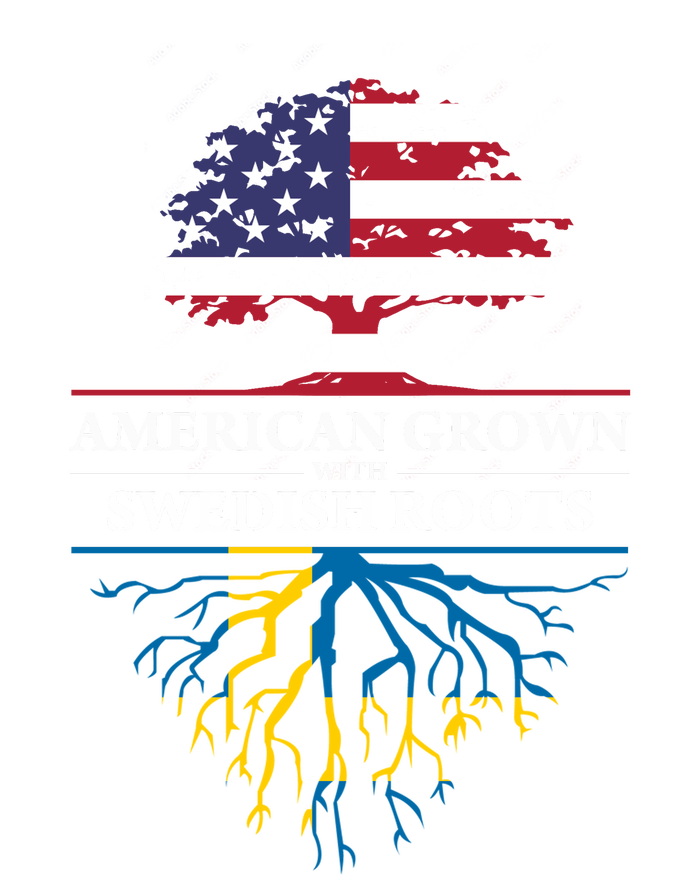 American Grown With Swedish Roots Gift Sweden Gift Women's T-Shirt