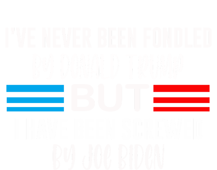 I’ve Never Been Fondled By Donald Trump But Screwed By Biden Trend Drawstring Bag