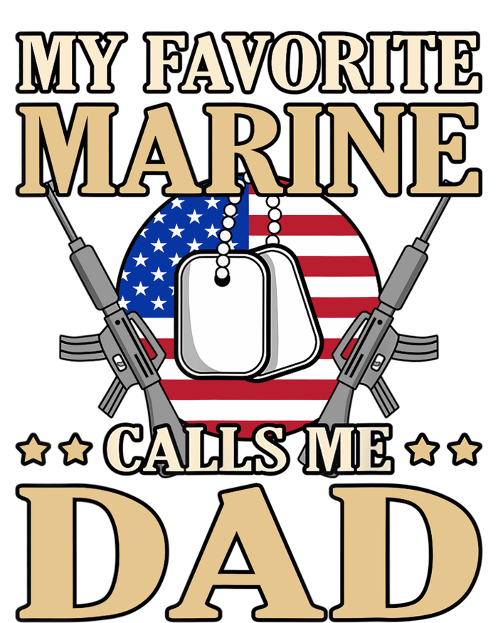 Favorite Marine Calls Me Dad Father’s Day Father Graphic 16 in Basic Backpack