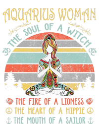 Aquarius Woman The Soul Of A Witch Vintage Birthday T-Shirt