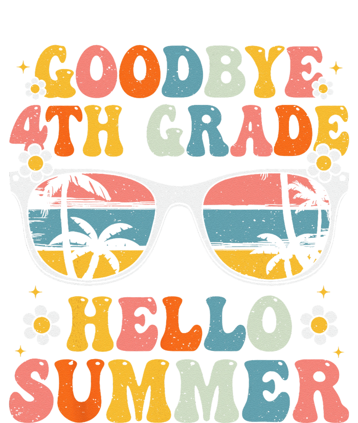 Goodbye 4th Grade Hello Summer Groovy Fourth Grade Graduate Tall Sweatshirt