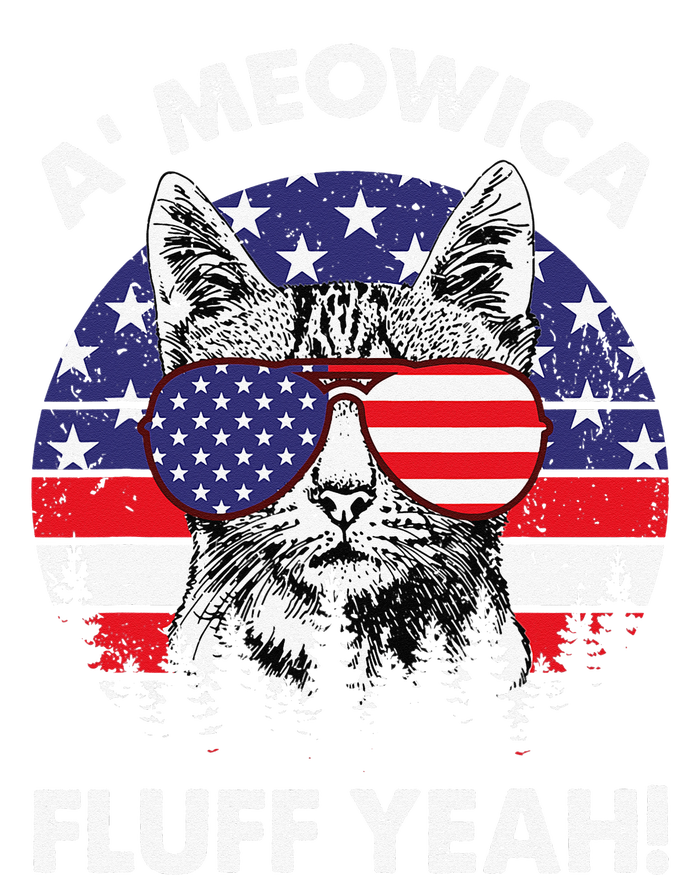 A'meowica Fluff Yeah Patriotic American 4th Of July Mousepad