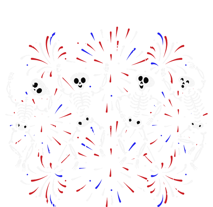 Dancing Skeleton 4th of July Funny Patriotic Dancer Tie-Dye T-Shirt