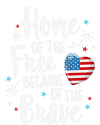 Home Of The Free Veterans 4th of July  Wife Patriotic T-Shirt