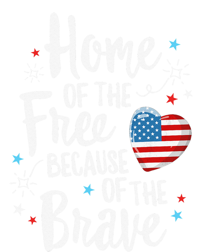 Home Of The Free Veterans 4th of July  Wife Patriotic T-Shirt