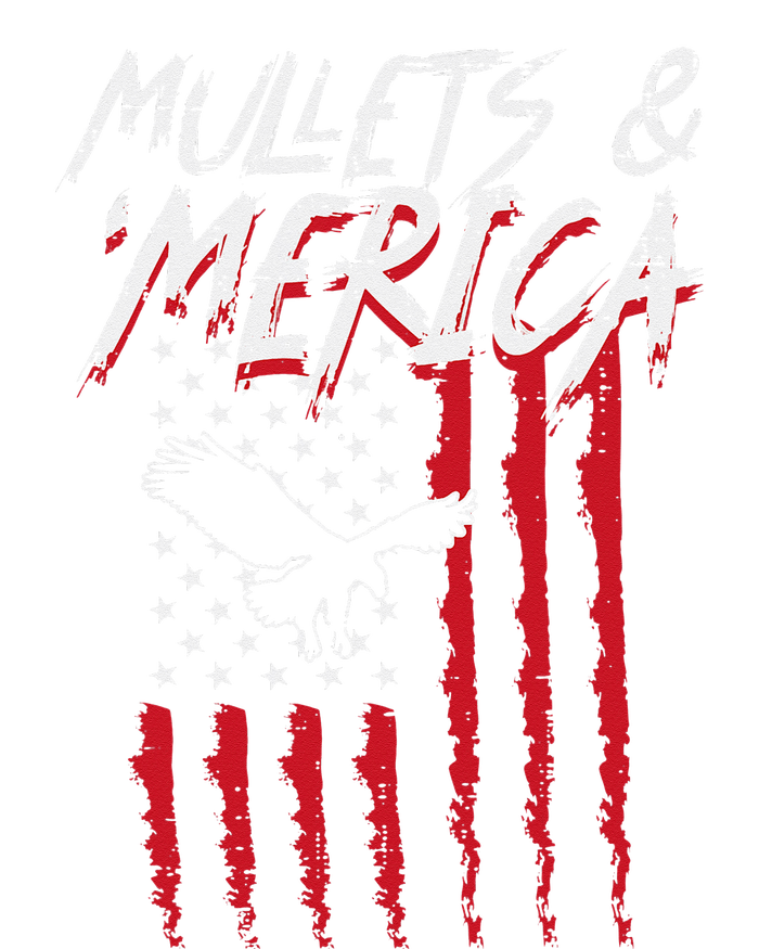 Mullets Merica Eagle US American Flag 4th Of July Patriotic T-Shirt