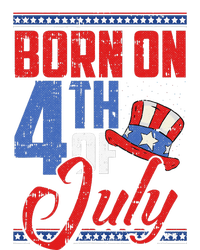 Born On 4th Of July Birthday Cool Patriotic American Women's Knotted Racerback Tank