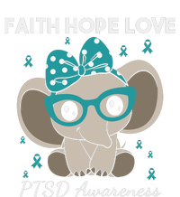 Cute Elephant I Have PTSD Awareness PTSD Awareness Hope Support Love T-Shirt