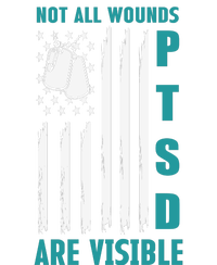 PTSD Awareness Hope Support Love American Flag T-Shirt