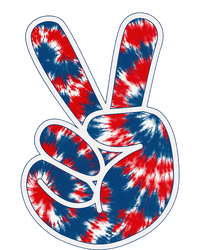 Peace Sign Tie Dye Red White Blue Fun 4th of July Tee PosiCharge Competitor Tank