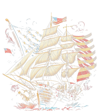 Pirate 4th of July American Flag USA America Funny Ship Boat T-Shirt