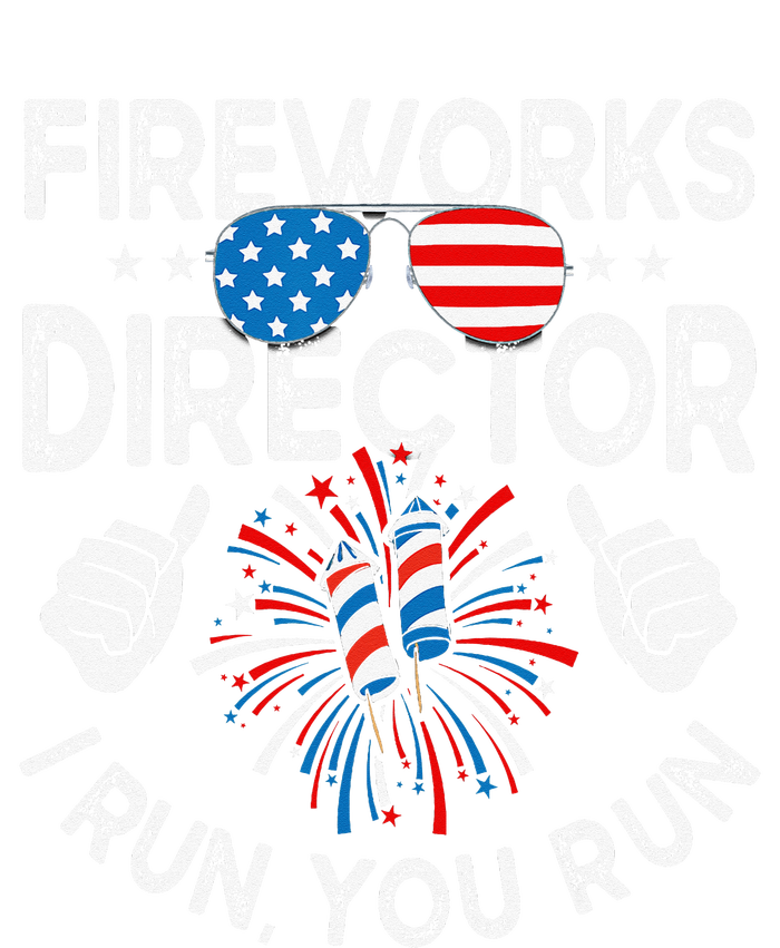 Fireworks Director If I Run You Run Funny 4th of July Grommeted Golf Towel