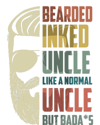 Bearded Inked Uncle Crazy Beard Tattooed Uncle Long Beards Uncle Kids Hoodie