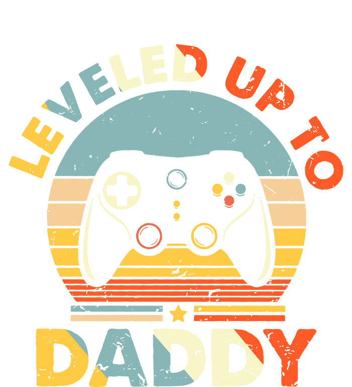 Leveled Up To Daddy New Father Happy Fathers Day For Husband Kids Long Sleeve Shirt