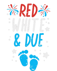 Red White Due Baby Shower 4th Of July Pregnancy Announcement Baby Bodysuit