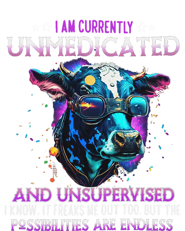 I Am Currently Unmedicated And Unsupervised I Know Funny Cow City Backpack