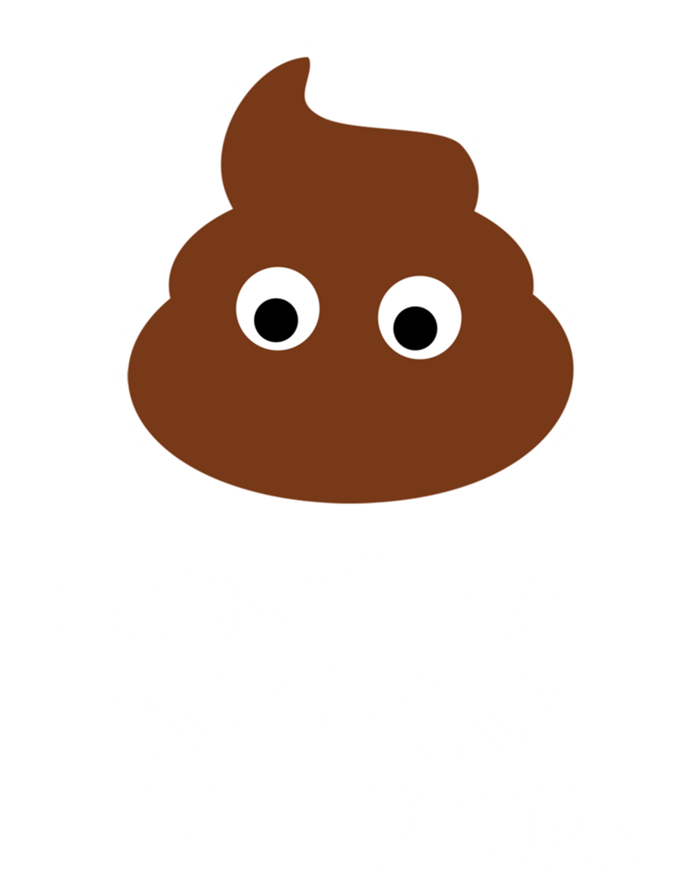 Funny Vegan Quote I Dont Eat Anything That Poops Cute Gift Pom Pom 12in Knit Beanie