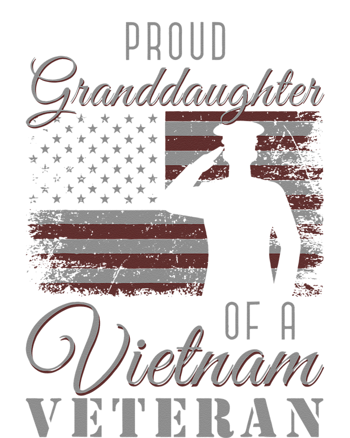 USA Flag Soldier Proud Granddaughter Of A Vietnam Veteran Youth Performance Sprint T-Shirt