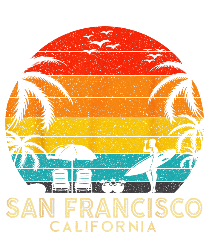 San Francisco Retro Sunset California Summer Lover Beach Hoodie