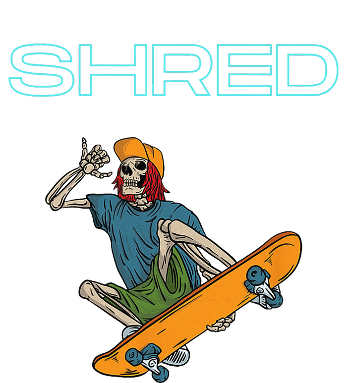 Shred it up with this Skateboard design skeleton ripping up T-Shirt