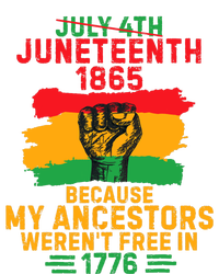 July 4th Juneteenth 1865 Because My Ancestors Sustainable Bucket Hat