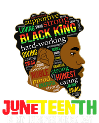 Juneteenth Is My Independence Day Black King Fathers Day Toddler Hoodie