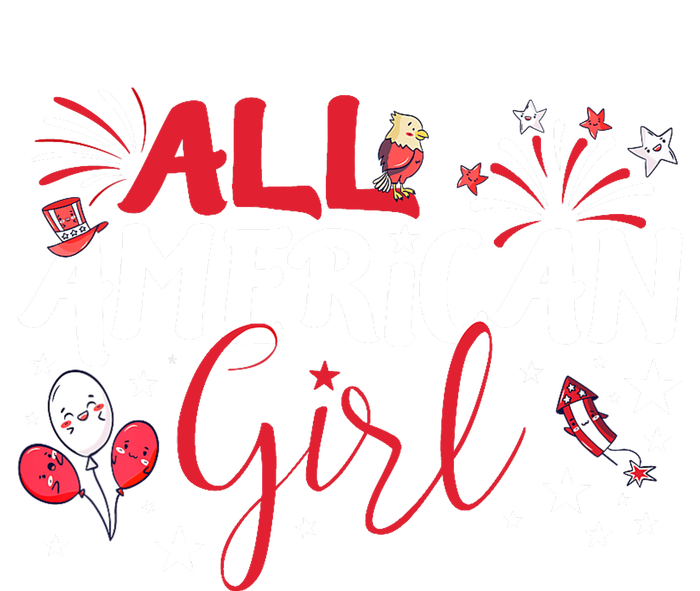 All American Girl for Independence Day | Girl patriotic Grommeted Golf Towel