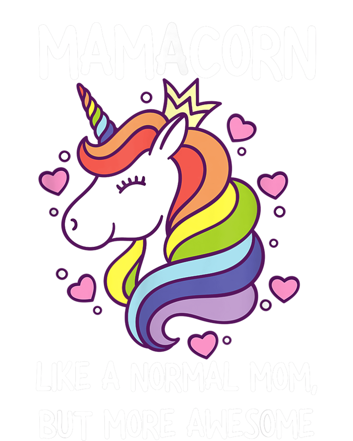 Wo Funny Mamacorn Unicorn Costume Mom Mother's Day T-Shirt