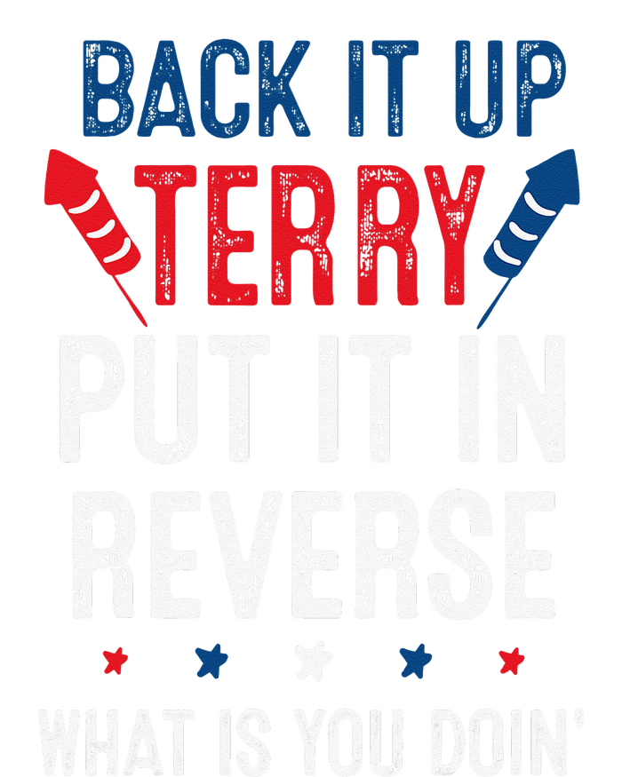 Back It Up Terry Put It In Reverse Fireworks Fun 4th Of July Tote Bag