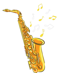 Saxophone Player Musical Notes Saxophonist Jazz Musician Sax T-Shirt