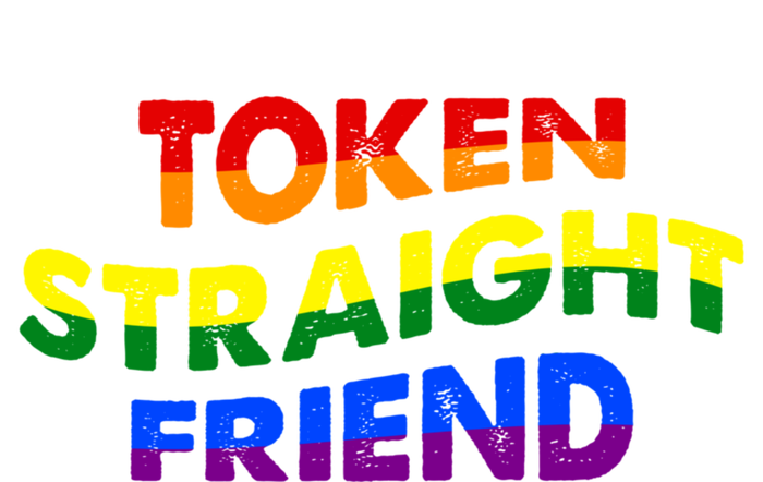 Token Straight Friend Rainbow Colors Zip Tote Bag