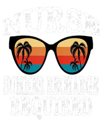 Nurse Summer Recharge Required Funny Vintage Sunglasses T-Shirt