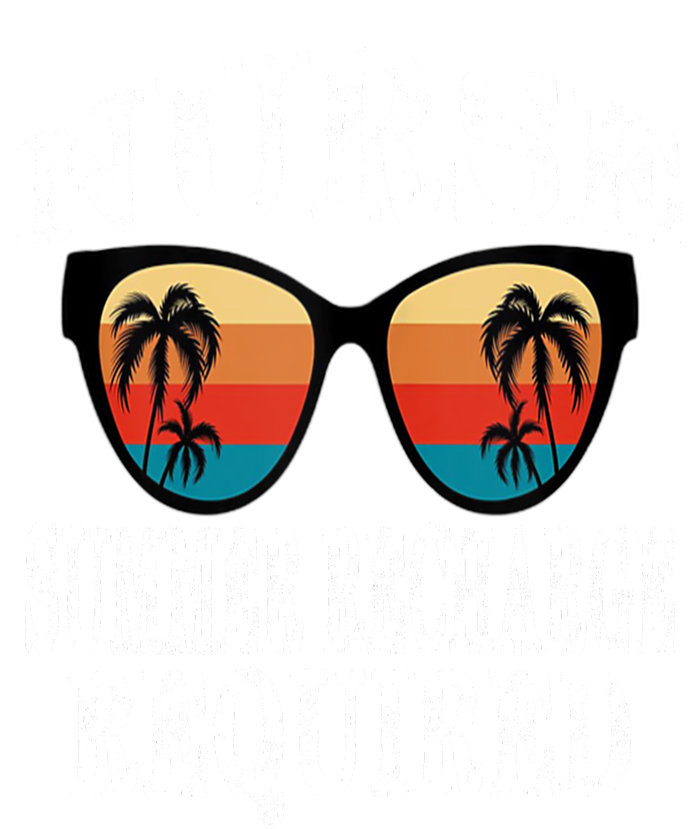 Nurse Summer Recharge Required Funny Vintage Sunglasses T-Shirt