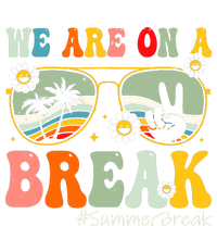 We Are On A Break Teacher Summer Break Beach Vacation Teacher Retro Dry Zone Grid Polo