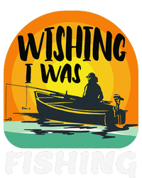 Angler Saying Wishing I Was Fishing Tall Long Sleeve T-Shirt