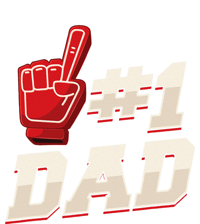 Athletic 1 Dad Number 1 Father Dad Fathers Day T-Shirt