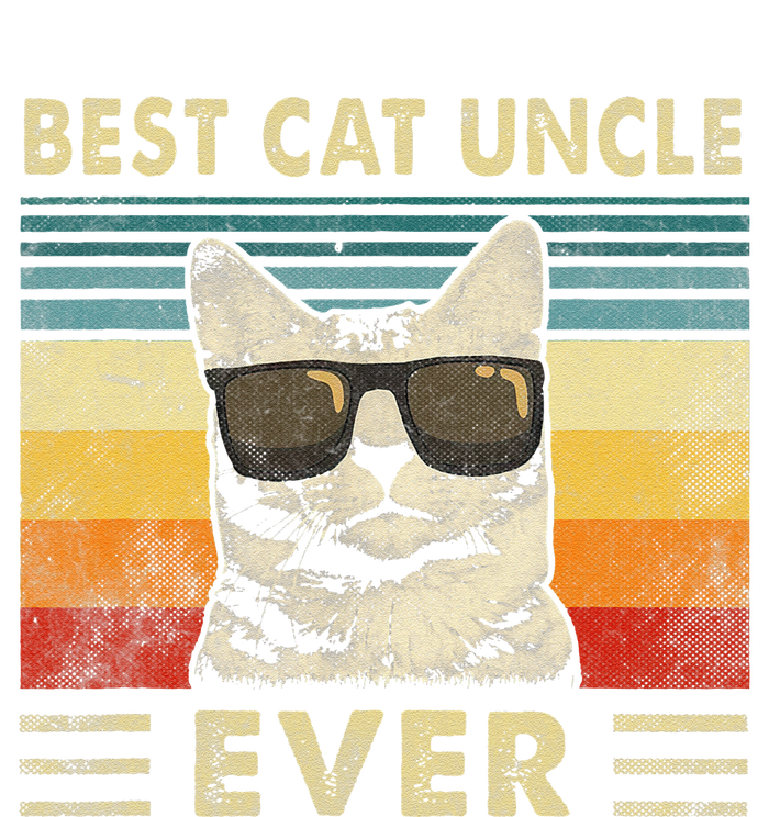 Best Cat Uncle Ever Vintage Retro Cat Dad Father Day Yupoong Adult 5-Panel Trucker Hat